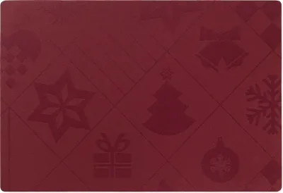 Салфетка сервировочная под тарелку Rosendahl Natale, прямоугольная, литьевой акрил, 43 30 см, красная