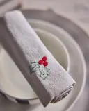 Набор тканевых салфеток OYOY Serwetki materialowe Christmas, 4 шт., хлопок, 45 45 см, бежевая — фото 4