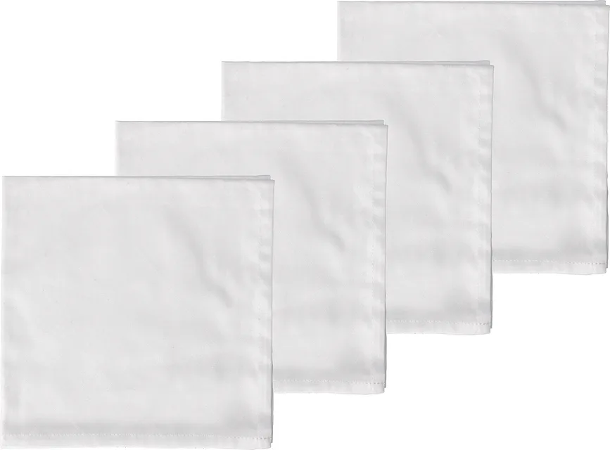 Набор тканевых салфеток S dahl Serwetki Tiles Damask, 4 шт., хлопок, 45 45 см, белая