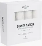 Набор тканевых салфеток The Organic Company Serwetki Dinner, 4 шт., хлопок, 40 35 см, белая — фото 1