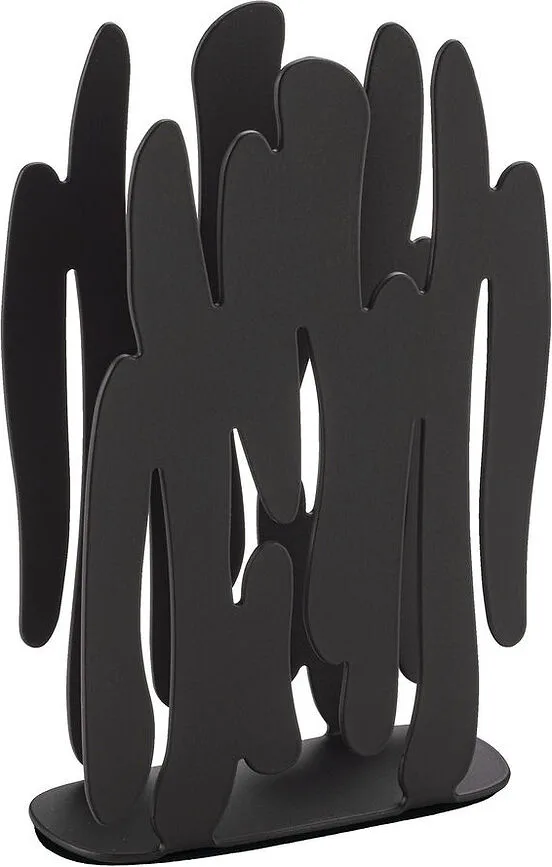Салфетница Alessi Bark, нержавеющая сталь, чёрная