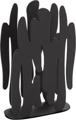 Салфетница Alessi Bark, нержавеющая сталь, чёрная