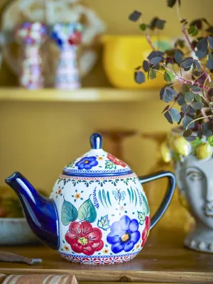 Кувшин Bloomingville, Florist, 900 мл, каменная керамика, многоцветный