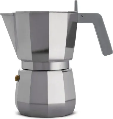Гейзерная кофеварка Alessi, Moka, 300 мл, алюминий