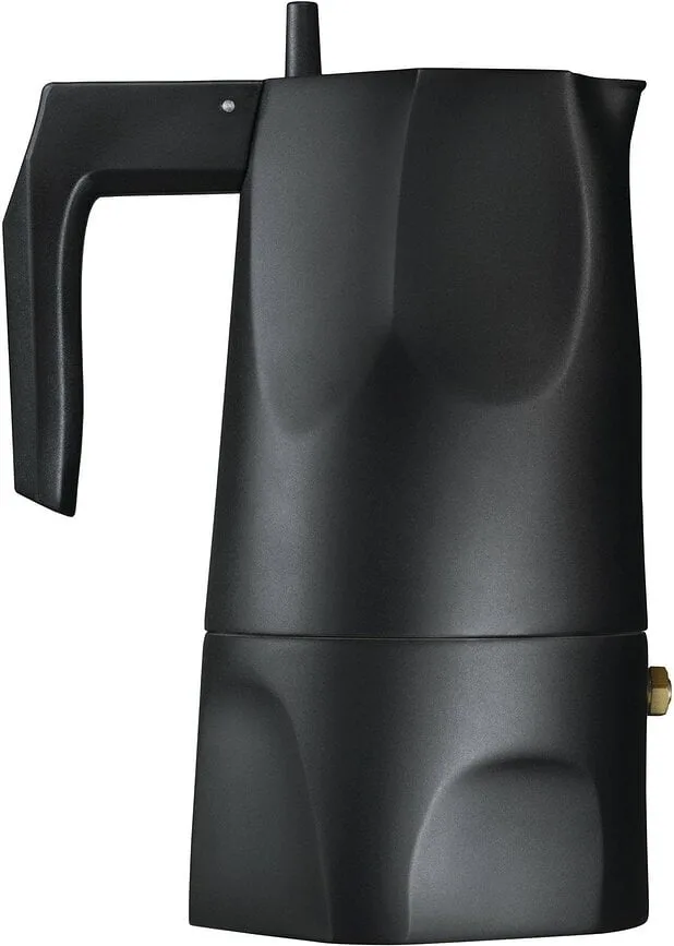 Гейзерная кофеварка Alessi, Ossidiana czarny mat, 150 мл, алюминий