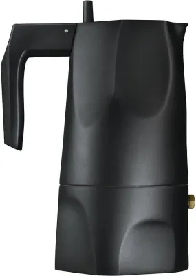 Гейзерная кофеварка Alessi, Ossidiana czarny mat, 150 мл, алюминий