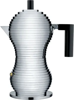 Гейзерная кофеварка Alessi, Pulcina, 150 мл, алюминий · арт. fabr MDL02/3 B