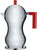 Гейзерная кофеварка Alessi, Pulcina, 150 мл, алюминий · арт. fabr MDL02/3 R — фото 1