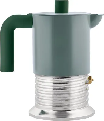 Гейзерная кофеварка alessi, vite, алюминий, зелёная · арт. fabr PM01/3 GR