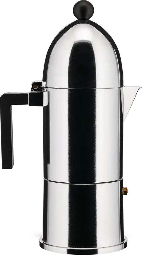 Френч-пресс Alessi, Zaparzacz do espresso La Cupola, 300 мл, алюминий, чёрный