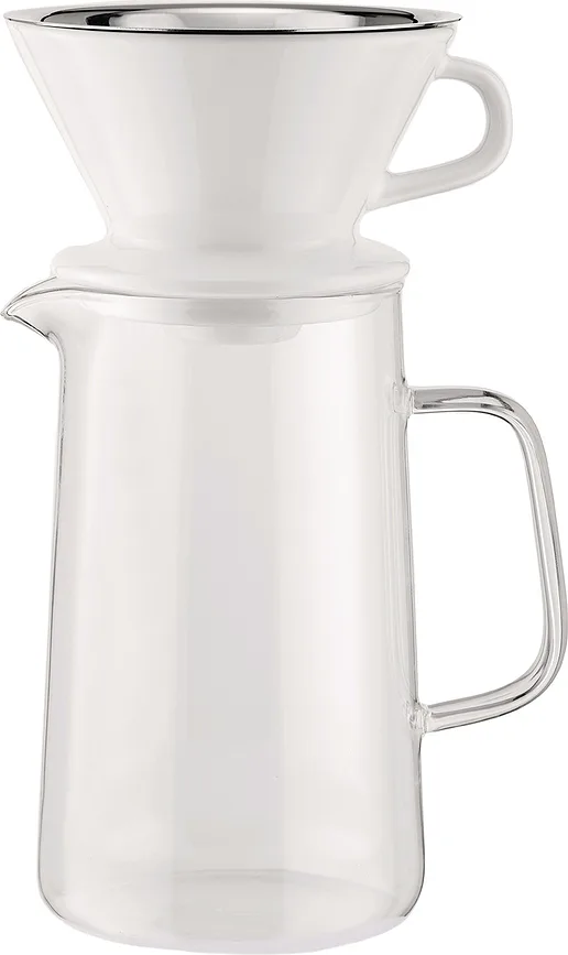 Воронка для заваривания кофе Alessi, Slow Coffee, фарфор, белая