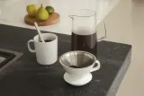 Воронка для заваривания кофе Alessi, Slow Coffee, фарфор, белая — фото 4