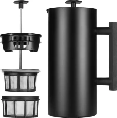 Френч-пресс Espro, P6, 950 мл, нержавеющая сталь, чёрный