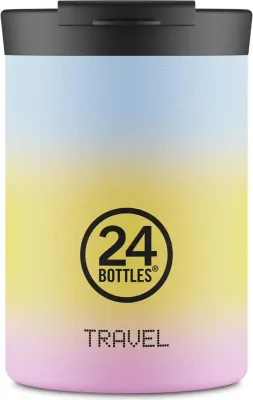 Термокружка 24Bottles, Travel Tumbler Aurora, 350 мл, нержавеющая сталь, разноцветная