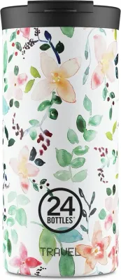 Термокружка 24Bottles, Travel Tumbler Little Buds, 600 мл, нержавеющая сталь, разноцветная