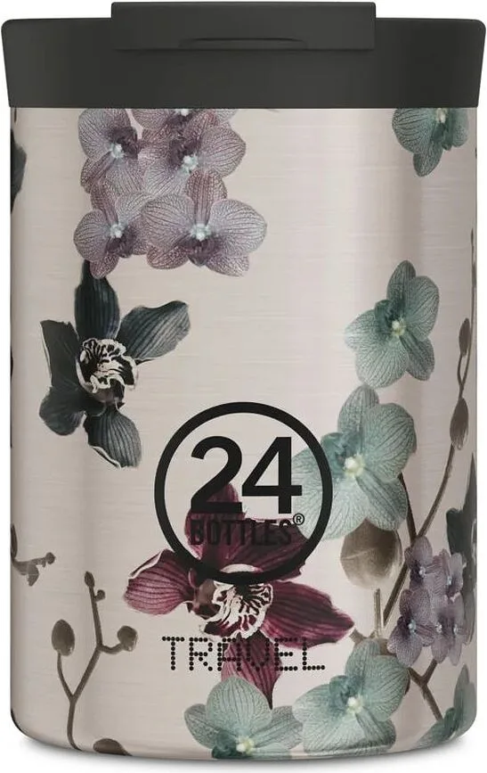 Термокружка 24Bottles, Travel Tumbler Virtue, 350 мл, нержавеющая сталь, серебристая
