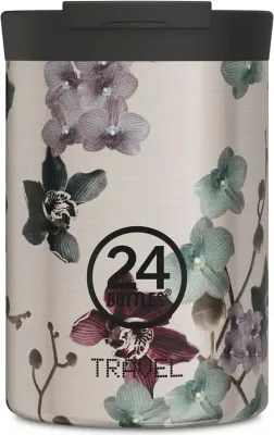 Термокружка 24Bottles, Travel Tumbler Virtue, 350 мл, нержавеющая сталь, серебристая