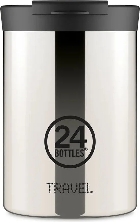 Термокружка 24Bottles, Travel Tumbler, 350 мл, нержавеющая сталь, серебристая