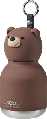 Термокружка Asobu, Mini Bestie, 200 мл, нержавеющая сталь, коричневая