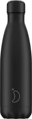 Термокружка chilly's bottles, monochrome, нержавеющая сталь, чёрная · арт. fabr B500MOABL