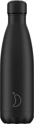 Термокружка chilly's bottles, monochrome, нержавеющая сталь, чёрная · арт. fabr B750MOAGR