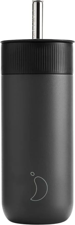 Термокружка chilly's bottles, series 2, нержавеющая сталь, чёрная · арт. fabr C750S2SW90RWBLU
