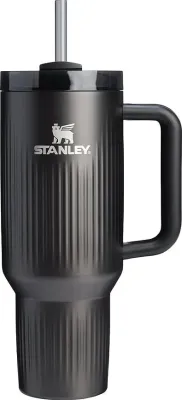 Термокружка stanley, quencher h2.0 flowstate, нержавеющая сталь, чёрная · арт. fabr 10-21041-0079