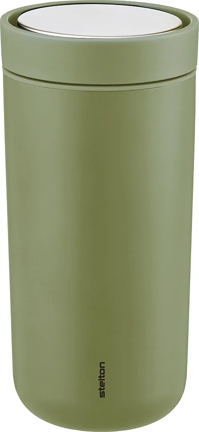Термокружка Stelton, To-Go Click, 400 мл, нержавеющая сталь, зелёная