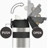 Термокружка Thermos, rowerowy, 580 мл, нержавеющая сталь, серебристая — фото 6