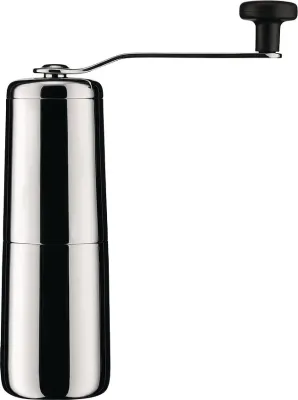 Ручная кофемолка Alessi, нержавеющая сталь, серебристая