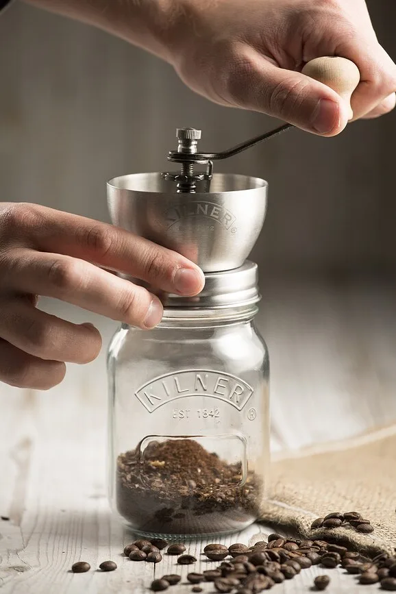 Ручная кофемолка Kilner, дерево