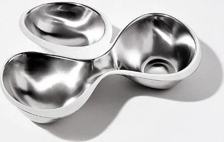 Салатник Alessi Babyboop, нержавеющая сталь, овальный, 20 23 см