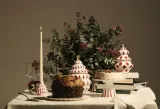Тортница сервировочная Alessi Delight, круглая, фарфор, 22 см, красная — фото 3