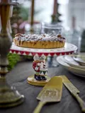 Тортница сервировочная Bloomingville Jolly, круглая, каменная керамика, 20 см, красная — фото 4