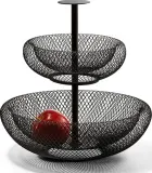 Тортница сервировочная Philippi Mesh, квадратная, нержавеющая сталь, 29 29 см, чёрная — фото 1