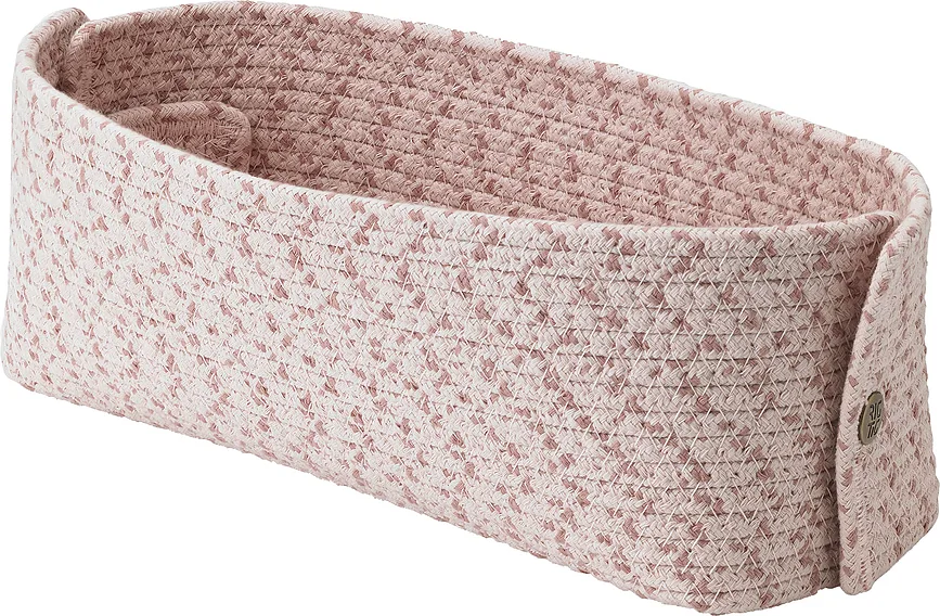 Корзина для сервировки Rig-Tig Knit It, прямоугольная, хлопок, 30 10 см, розовая