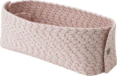 Корзина для сервировки Rig-Tig Knit It, прямоугольная, хлопок, 30 10 см, розовая