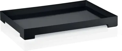Поднос сервировочный Guzzini Icons Essence L, прямоугольный, пищевой пластик, 46 32 см, чёрный