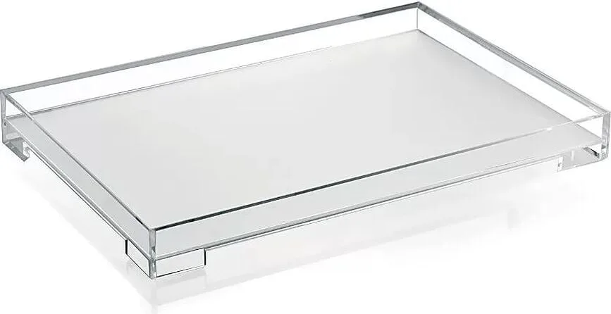 Поднос сервировочный Guzzini Icons Essence M, прямоугольный, пищевой пластик, 32 23 см, прозрачный