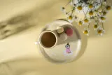 Поднос сервировочный Muurla Muminki Flowers, круглый, дерево, 25 см, жёлтый — фото 4