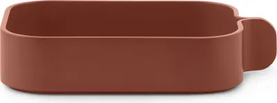 Поднос сервировочный Normann Copenhagen Bent, прямоугольный, дерево, 23,5 14,5 см, оранжевый