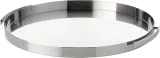 Поднос сервировочный Stelton AJ, круглый, нержавеющая сталь, 33,5 см — фото 1