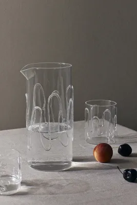 Кувшин Ferm Living, Doodle, 1200 мл, стекло