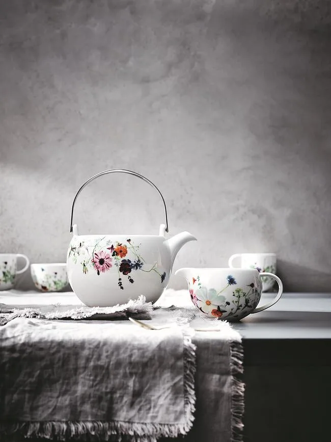 Кувшин Rosenthal, Brillance Wiosenny Ogrod, 1350 мл, фарфор, белый