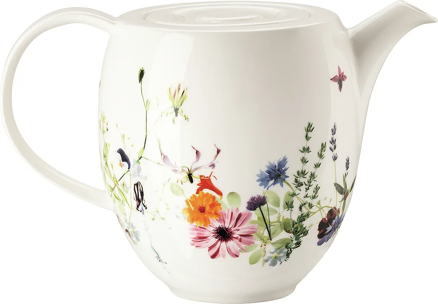 Кувшин Rosenthal, do kawy Brillance Wiosenny Ogrod, 1500 мл, фарфор, белый