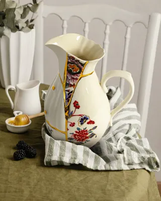 Кувшин Seletti, Kintsugi, фарфор, многоцветный · арт. fabr 09645