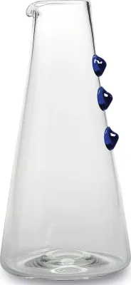 Кувшин Zafferano, Petoni, 1250 мл, боросиликатное стекло, синий