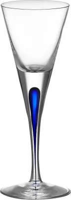Бокал Orrefors, Intermezzo, 60 мл, хрустальное стекло, синий