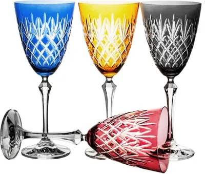 Набор 4 бокала Huta Julia, Ananas, 4 шт., хрустальное стекло, многоцветный · арт. fabr 15959