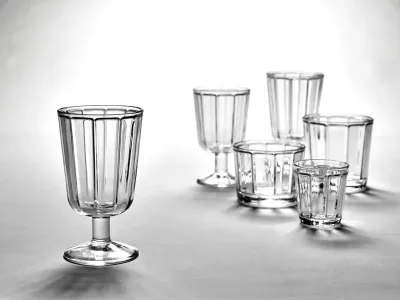 Набор 4 бокала Serax, Surface, 4 шт., стекло, прозрачный · арт. fabr B0816788